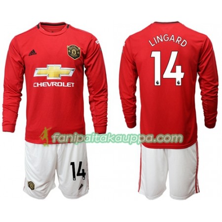 Jalkapallo Peliasut Manchester United Lingard 14 Lasten  Koti Pelipaita 2019-2020 Pitkähihainen